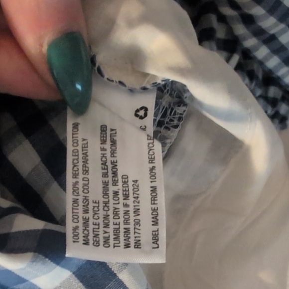 NWT Universal Thread Navy and White Checkered Tiered Maxi Skirt - Picture 8 of 8